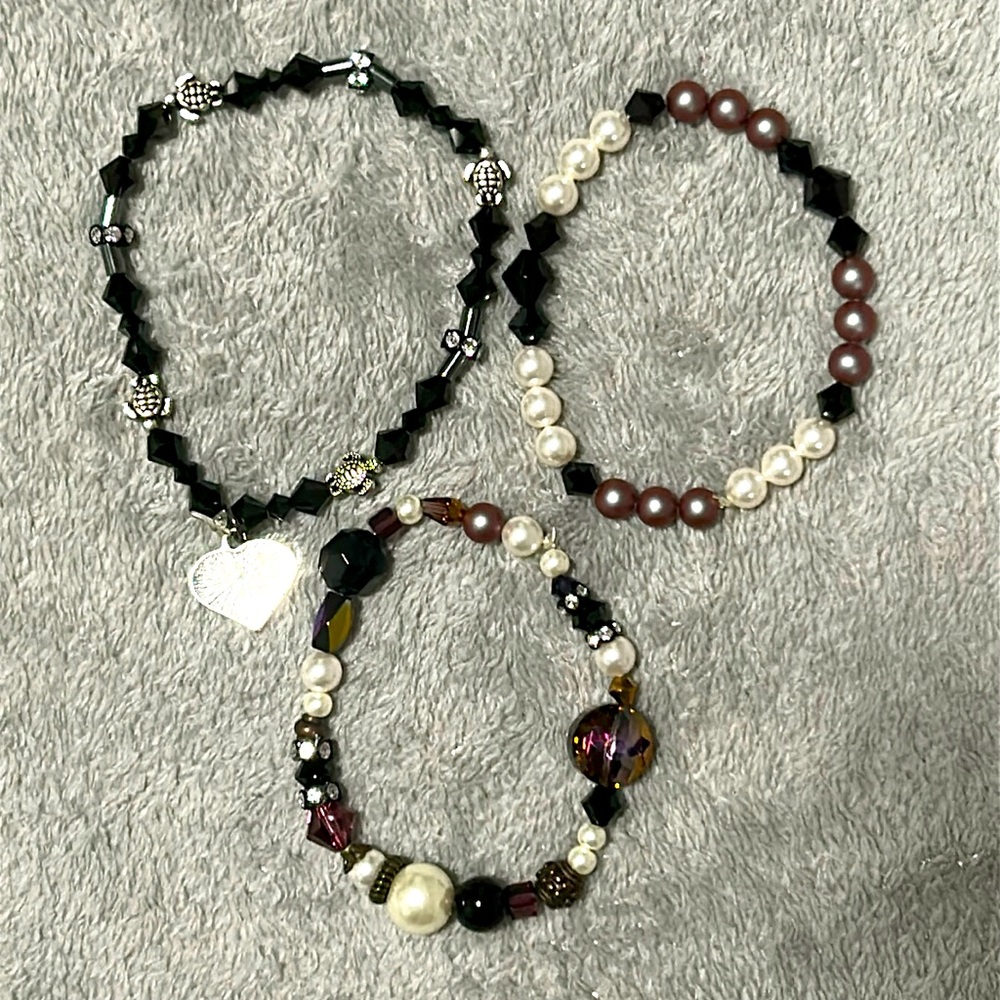 Bracelet Set - Swarovski Crystals & Pearls